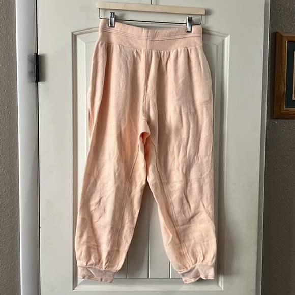 NWOT Free People Day Off Fleece Pullover & Jogger Set in the color Tender Peach - Picture 5 of 5
